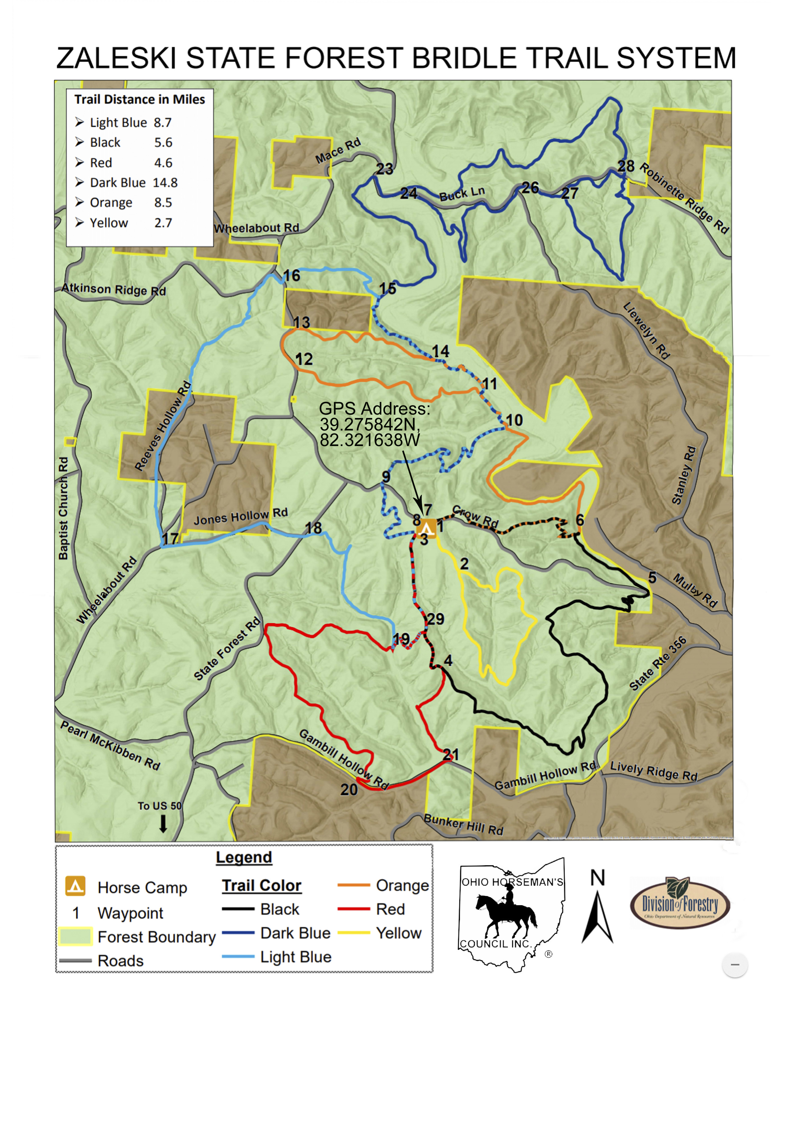 Zaleski Bridle State Forest Trail System